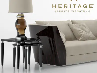Heritage oasi sofa  3D model