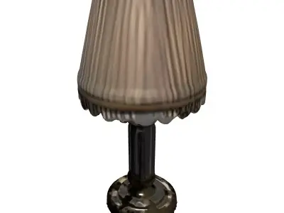Elegant Crystal Decorative Table Lamp Low-poly 3D model