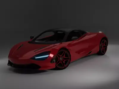 McLaren 720S Low-poly 3D model