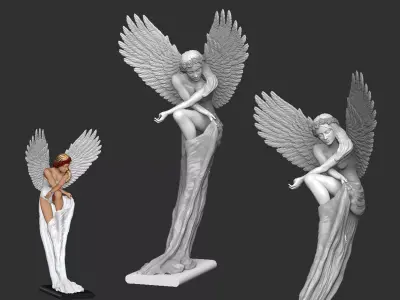 Angel by Benjamin victor artist 3D print model
