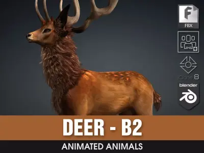 Deer-B2 3D model