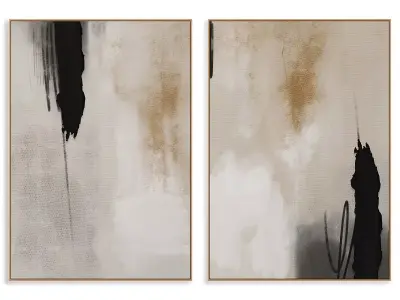 Abstract Painting Frame set 3D model 157