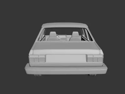 Volkswagen Jetta 1979 4 Door 3D print model
