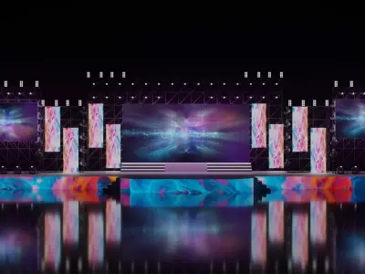 Concert stage 3D 3D model