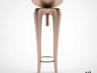 Brabbu Mohawk stool 3D model