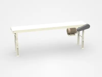 Bright Product Conveyor With Engine 3D model