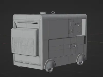 Power Generator Low-poly 3D model