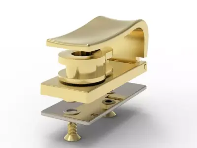 Luxury Metal Bag Clasp Premium Hardware for Designer Handbags 3D print model