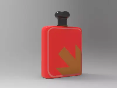 Polsk Perfume Bottle Low-poly 3D model