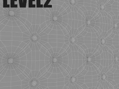 3D Capitone Model tufted headboard Low-poly 3D model