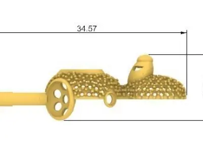 Gold bear and gems Oso de oro y gemas 3D print model