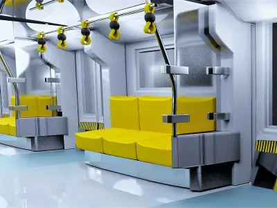 High Quality Subway Train 3D Model Realism at Its Finest  3D model