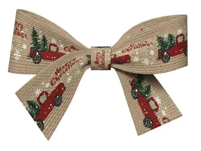 Christmas Bow Ribbon 74 Low-poly 3D model