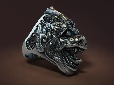ring china 3D print model
