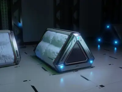 SciFi Prop Low-poly 3D model