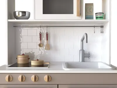 Kitchen for children 02 3D model