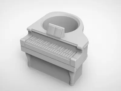piano pattern vase 3D print model