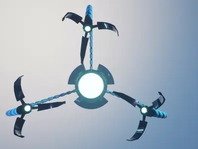 Nanobot  Low-poly 3D model