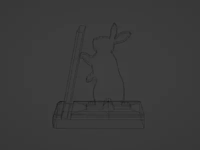 Phone stand 3D model set Free low-poly 3D model