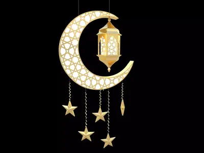Ramadan Hanging Decor 3D model