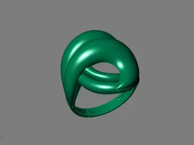Women Ring Plain Ring Ready STL 3DM Models Womens Rings 3D print model 5