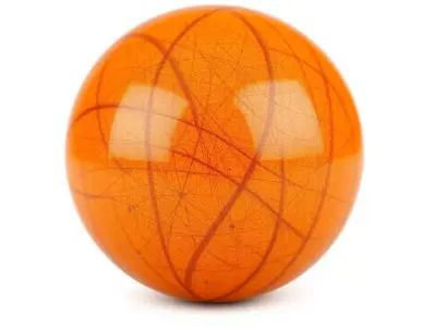 HQ PBR Textures Set Basketball Leather Glossy Texture