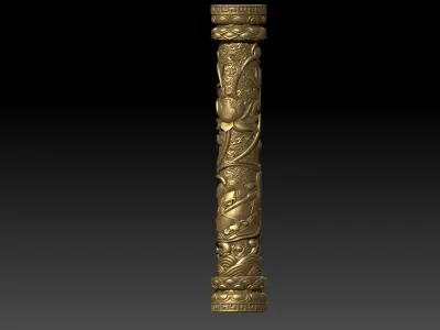 Four columns 3D print model