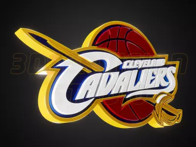 Cleveland Cavaliers logo - Cinematic - 3D print 3D model