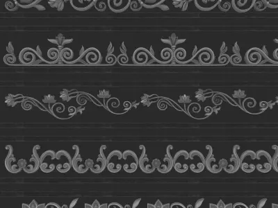 Ornament Trim Vol 04 3D model