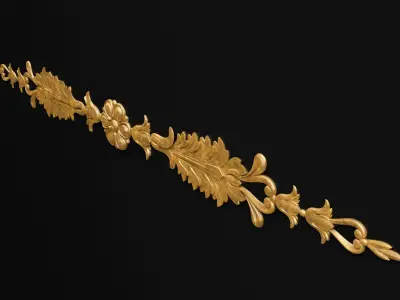 Carved decor 3D model 18