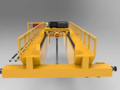 Overhead Crane 3D model