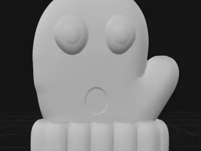 shocked face 3D print model