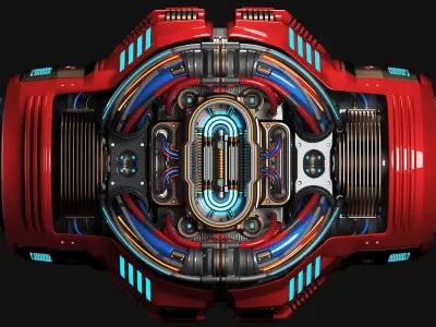 Sci Fi CORE C1 KITBASH ELEMENT 3D model