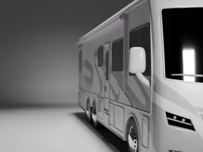 Nomad Luxury RV Explorer Car Low-poly 3D model