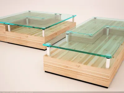 Center Table Low-poly 3D model