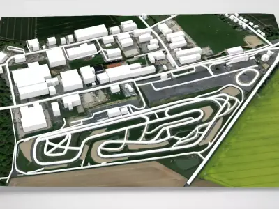 The Circuit Jules Tascheny Belgium 3D model