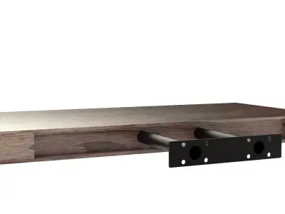 STILISTA VOLATO Wall Shelf - dark wood 3D model