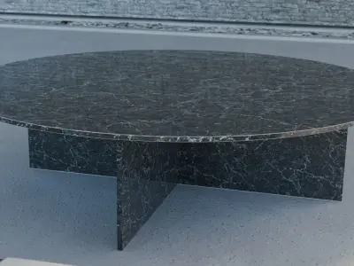 Beautiful marble table Free low-poly 3D model