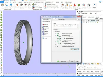Ukrainian embroidered ring - Vyshyvanka ring 3D print model