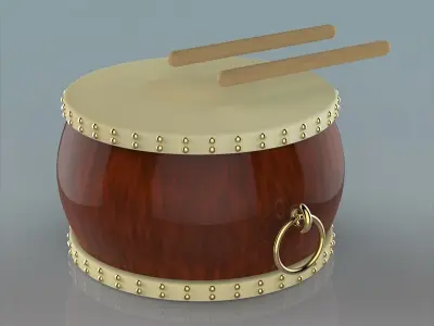 chinese drum 3D model