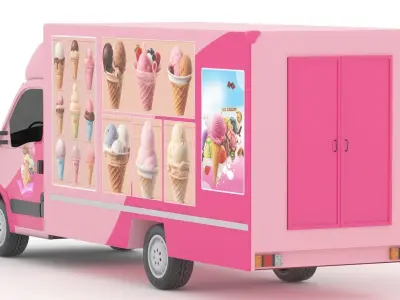 Ice Cream Truck 3D model