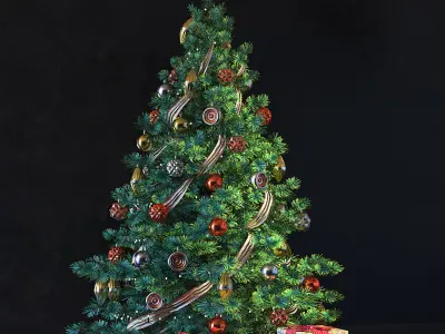 Christmas and New Year set 3D model