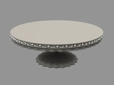European style  dining table  table  wooden table 3D model
