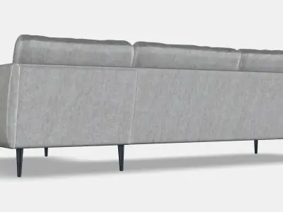 SMEDSTORP 4-seat sofa with chaise longue 1 Low-poly 3D model