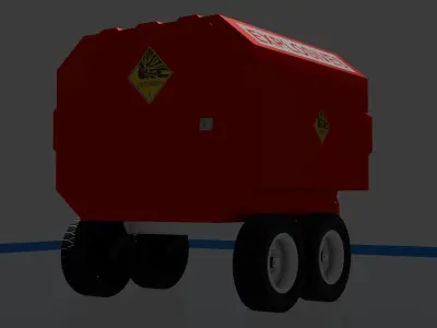 Trailer Explosives Low-poly 3D model