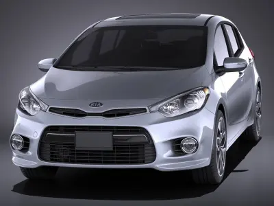 Kia Forte Hatchback 5door 2016 VRAY 3D model
