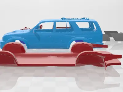 Toyota 4Runner 1999 - Separate Parts STL Model 3D print model