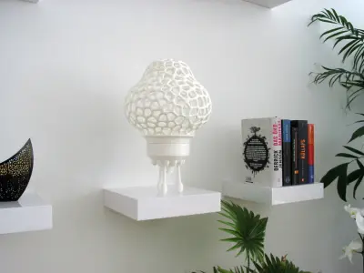 Big Space-Rocket with Pot  and Funnel 3D print model