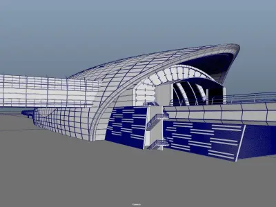 dubai metro stations 3D model