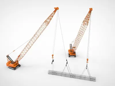 Crane Caisson 3D model